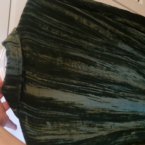 Something Navy Emerald Fringe Shirt Dress - Picture 14 of 16